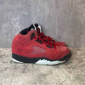 Nike Air Jordan 5 Retro 'Raging Bull' Sneakers Kids sz 13C